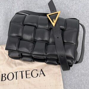 Bottega Veneta Padded Cassette Crossbody Bag Black Made in Italy